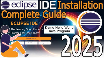 How to install Eclipse IDE 2024-12 on Windows 10/11 with Java JDK 23 [ 2025 Update ] Java Developers