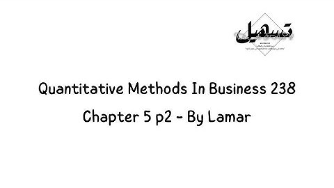 Quantitative Methods In Business 238 Chapter5-part2 (Project Management) | By Lamar