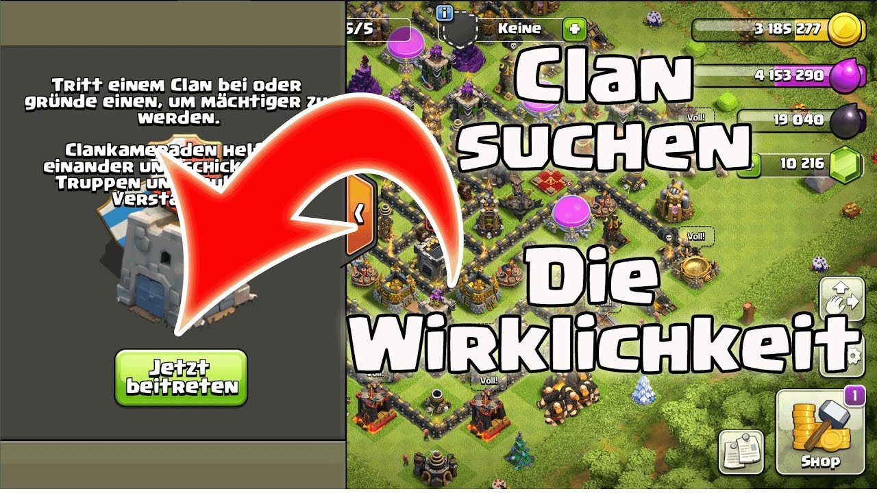 Clash Of Clans Spieler Suchen Ohne Kürzel Clan suchen 🕶 - die Wirklichkeit | Clash of Clans | CoC - YouTube