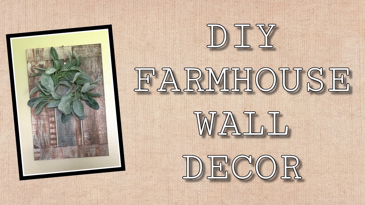 DIY farmhouse wall decor - YouTube