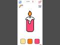 Candle🕯️ l Easy Drawing Game l Fun Drawing for Kids l Drawing Game🏆