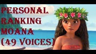 Personal Ranking - Moana (49 voices)