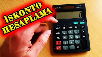 İskonto Hesaplama - Hızlıca İskonto Hesaplmasını Öğren - Hesap makinası ile İskonto hesaplama