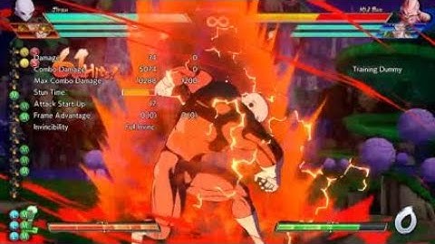 DRAGON BALL FighterZ - Jiren Bomb Loop,Infinity Rush solo snap, Corner combo