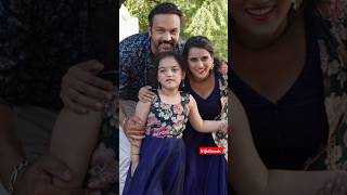 Actor Amith Bhargav With His Lovable Wife & His Daughter