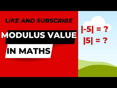 modulus value in maths - YouTube
