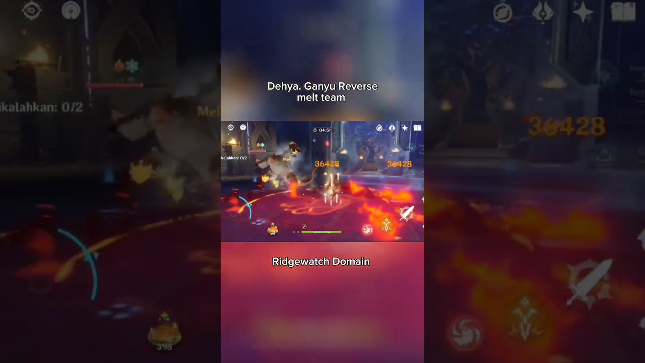 Dehya in Ganyu Reverse melt team Ridge Watch Domain 