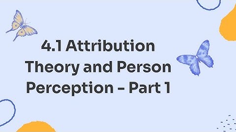 AP Psychology 2025 | Attribution Theory and Person Perception 4.1 Explained | CED Question 1 |
