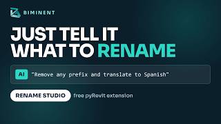 How to quickly rename elements in Revit with AI for free