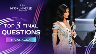 72Nd Miss Universe - Nicaraguas Final Question Miss Universe