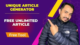 How to create free unique article generator online content writing tool website in WordPress 2023