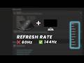 How to Change Refresh Rate in Windows 11 (Laptop &amp; Monitor) | 60Hz vs 144Hz Explained Hindi