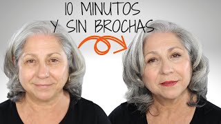 ME MAQUILLO EN 10 MIN. SIN BROCHAS Y ACTUALIZO MI SKIN CARE  // Makeupmasde40