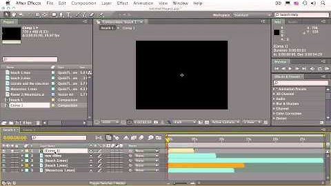 Adobe After Effects - Timeline Switches, Time Ruler & Work Area