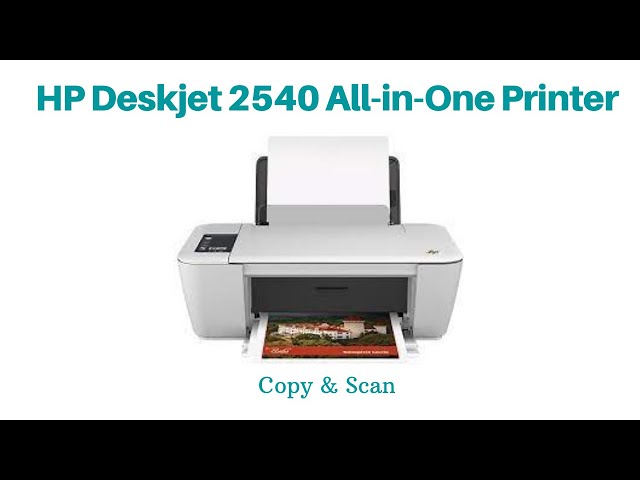 Copy & Scan in HP Deskjet 2540 All-in-One printer - YouTube