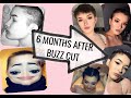 6 MONTHS OF GROWING OUT A BUZZCUT - Hair growth time lapse