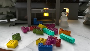 TETRIS FIDGET POPIT ON THE SNOWBALL | SOFTBODY SIMULATION