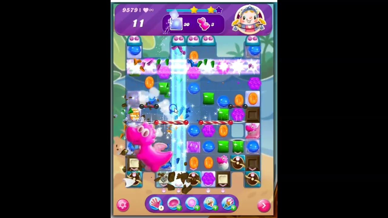 Candy Crush Saga Level 9579 No Boosters - YouTube