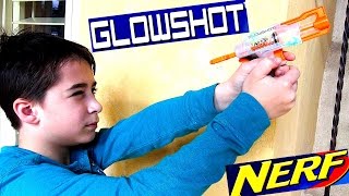 Nerf N-Strike GlowShot Blaster with Robert-Andre!