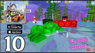 School Party Craft New Update - Flood Mode - Gameplay Walkthrough Part 10 (Android & Ios)
