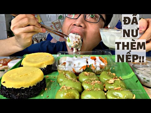 Video Ăn Bánh Ít Trần Nhân Mặn Ngọt Siêu Dẻo + Xôi Nếp Than... - youtube