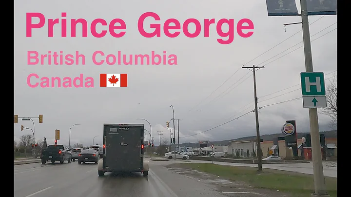 Prince George BC Canada - Driving into the Big Cit...