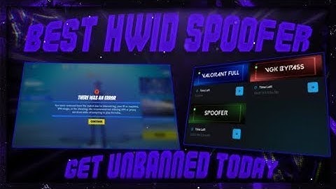 BEST HWID SPOOFER (One Click Unbans Any Game) - 🏆 Undetectable 2025