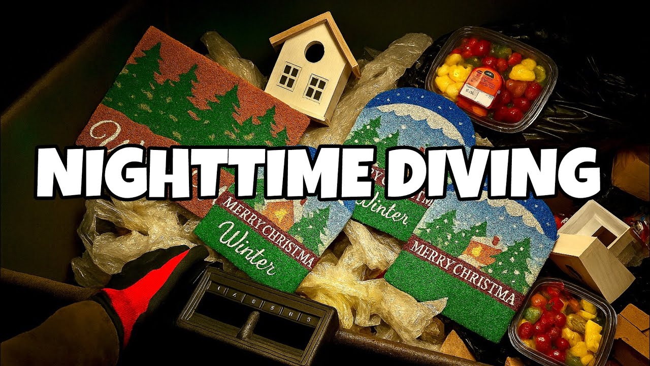 Поиск сокровищ в мусорных контейнерах в темноте | Настоящий поиск сокровищ в мусорных контейнерах