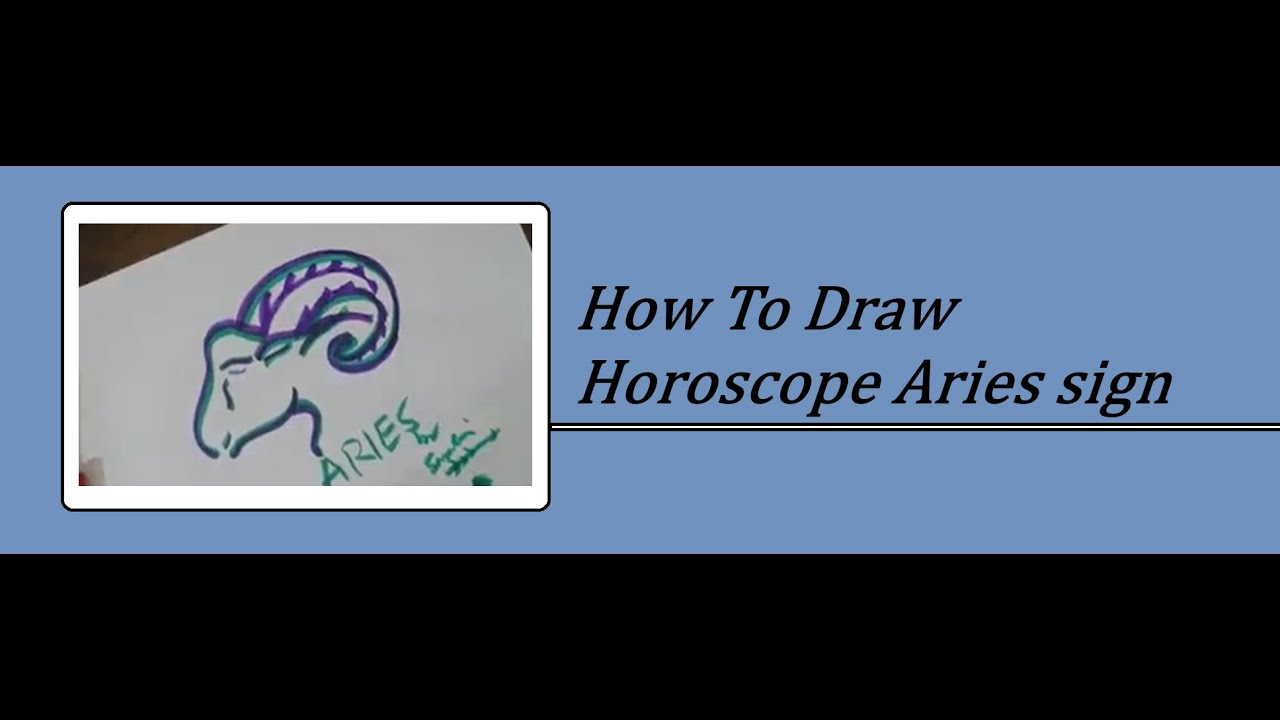 pics Easy Aries Zodiac Drawing how to draw horoscope aries sign