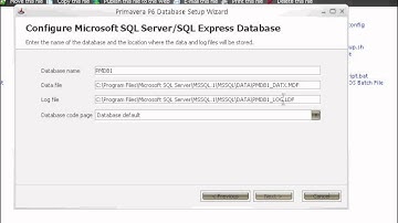 www.primaveratutorial.com Install Primavera P6 PMDB Database