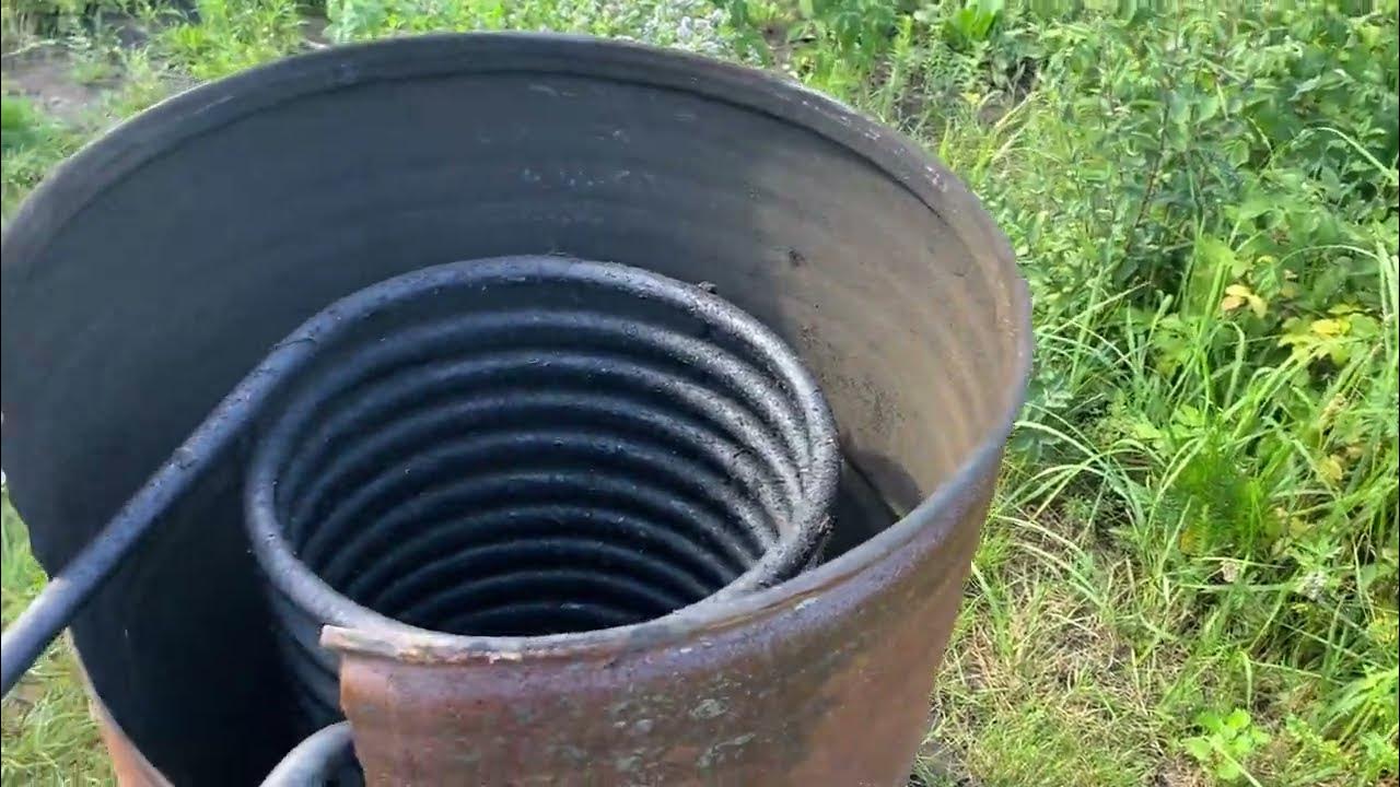Змеевик для нагрева воды в бассейне - YouTube