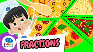 all about fractions educational videos for children happylearningeng