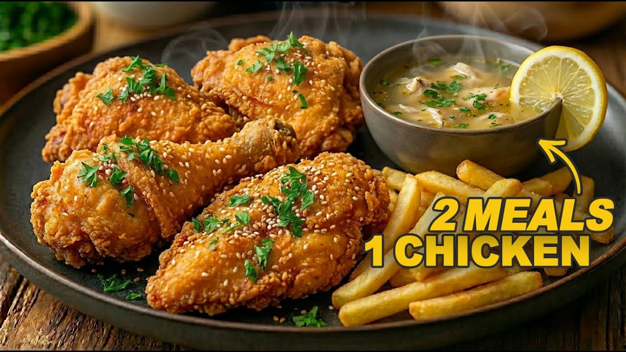 Stop Wasting Chicken Water! 🍗 Make 2 Meals ( Soup)