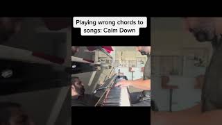Playing Wrong Chords to Pop Songs: Calm Down - Selena Gomez/Rema #pianocover  #calmdown