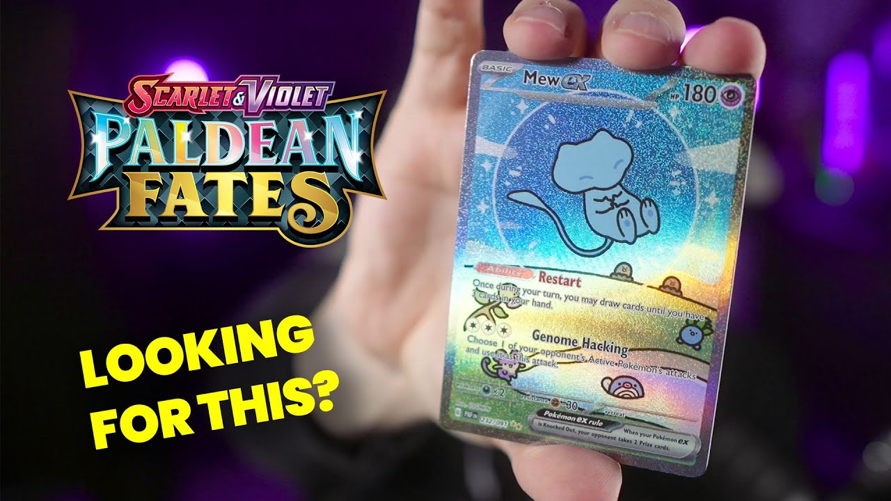 Pulling the Shiny Mew ex from Paldean Fates YouTube