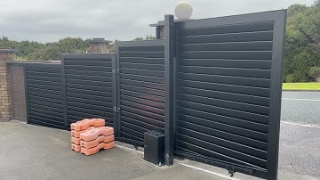 Big Sectional Sliding Gate on a 600mm slope