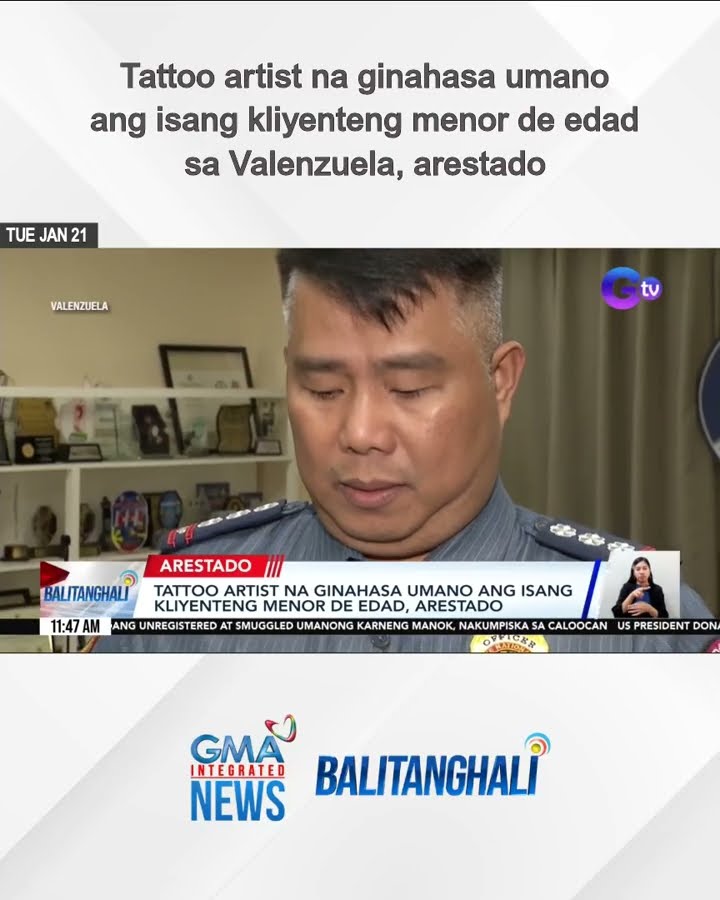 Tattoo artist na ginahasa umano ang isang kliyenteng menor de edad, arestado | Balitanghali