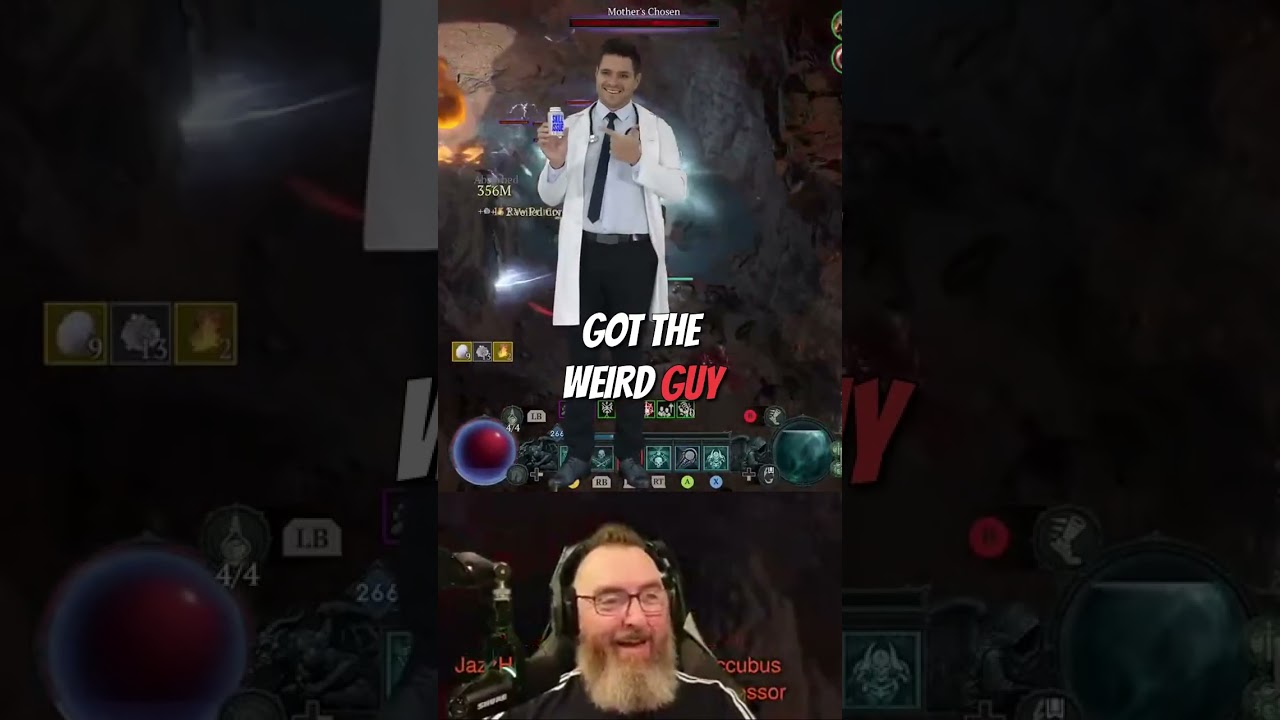 When you get a little too excited on mic in #diablo4 ! #shorts