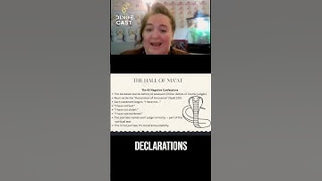 42 Negative Confessions: Unveiling Ancient Egyptian Afterlife Tests #shorts