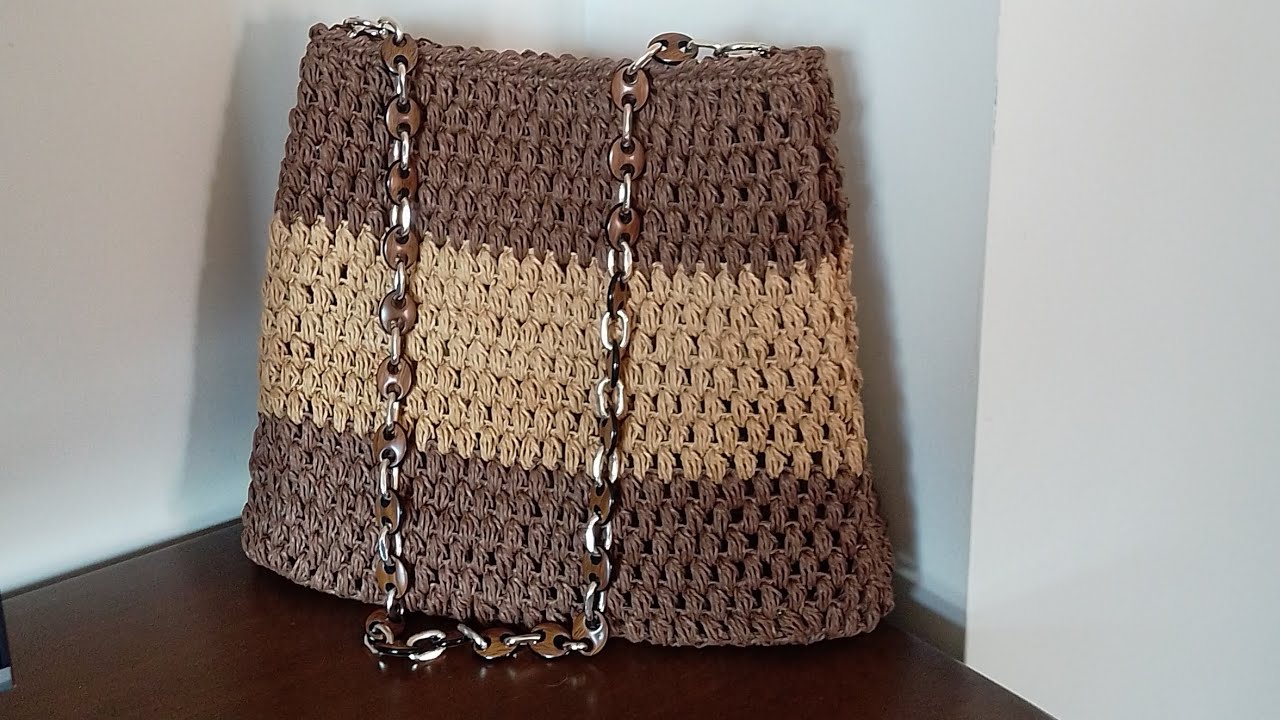 KAĞIT İPTEN HAZIR TABANLI FISTIK MODEL ÇANTA YAPIMI