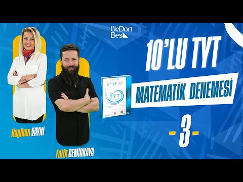 345 YAYINCILIK 10'LU TYT MATEMATİK DENEMESİ | 3