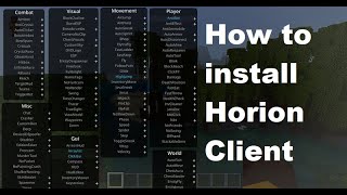 How To Download And Install Horion Client For Minecraft Bedrock 1 21 60 ...