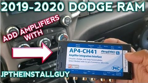 ADD AN AMP TO YOUR 2019-2020 DODGE RAM W/ PAC AP4-CH41