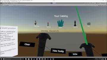 search with handwriting for VR