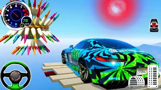 Impossible Super Hero Car Stunt Racing Simulator 3D - Android Gameplay screenshot 4