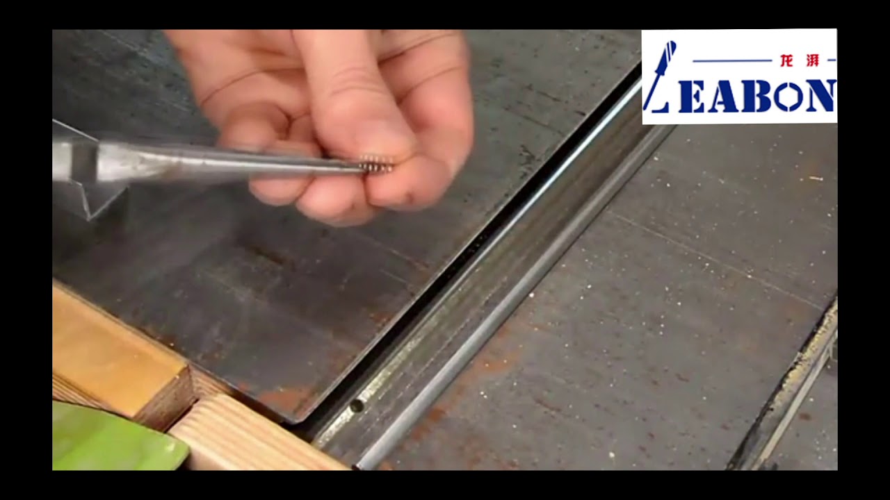 How to install woodworking planer blade YouTube