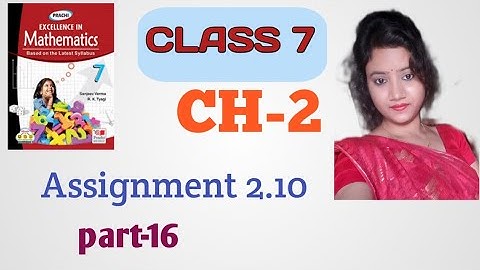class 7 math//chapter 2//fraction and rational numbers//assignment 2.10//part 16//CBSE//Prachi
