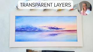 Stop Muddy Colours! Learn Transparent Watercolour Layers in a Beautiful Sunset