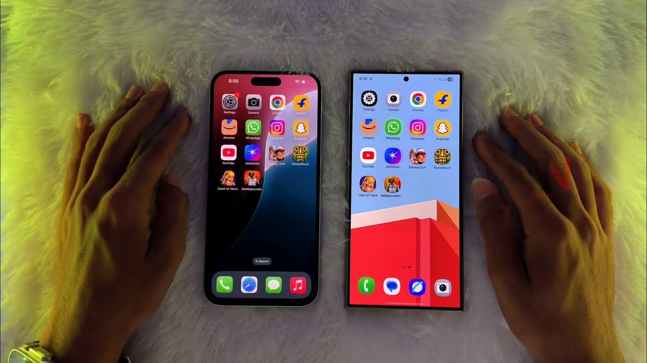 iPhone 15 Plus Vs S24 Ultra😱#techynumz #techtech #pune #speedtest #iphone #iphone17 #subscribe #1m 