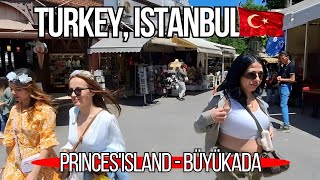 TURKEY🇹🇷ISTANBUL. Amazing Walking Tour Through Istanbul Princes’ Islands (Büyükada). Walking Tour 4k